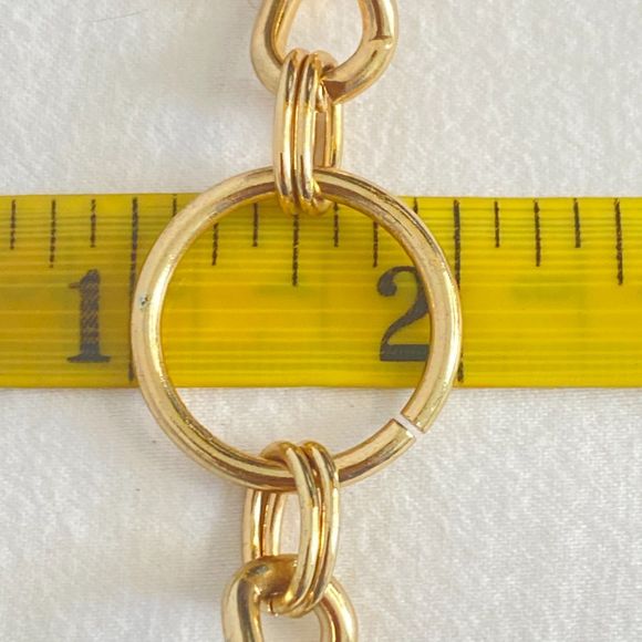 Mixed Chain Opera Length Necklace Wired Brown Lucite Stones - Picture 11 of 12